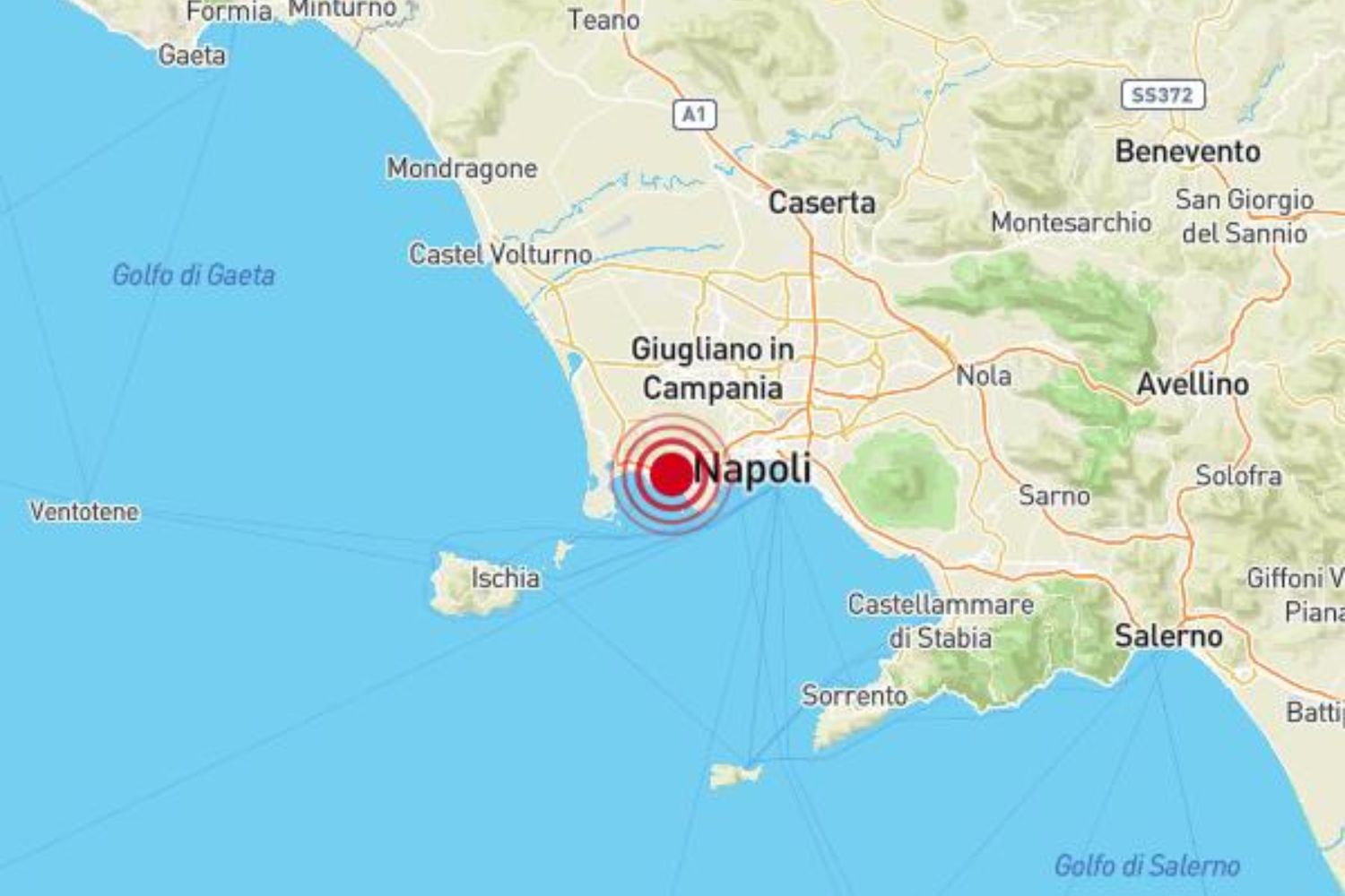 Sciame sismico Napolo