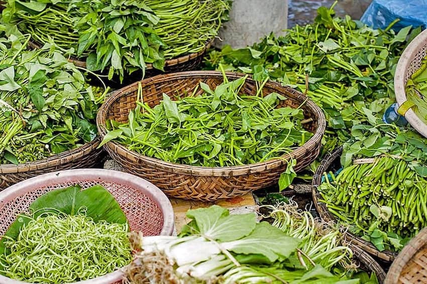 Baskets of wild quelites