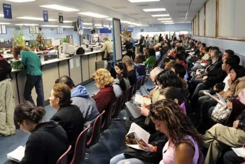 Long queues in the DMV