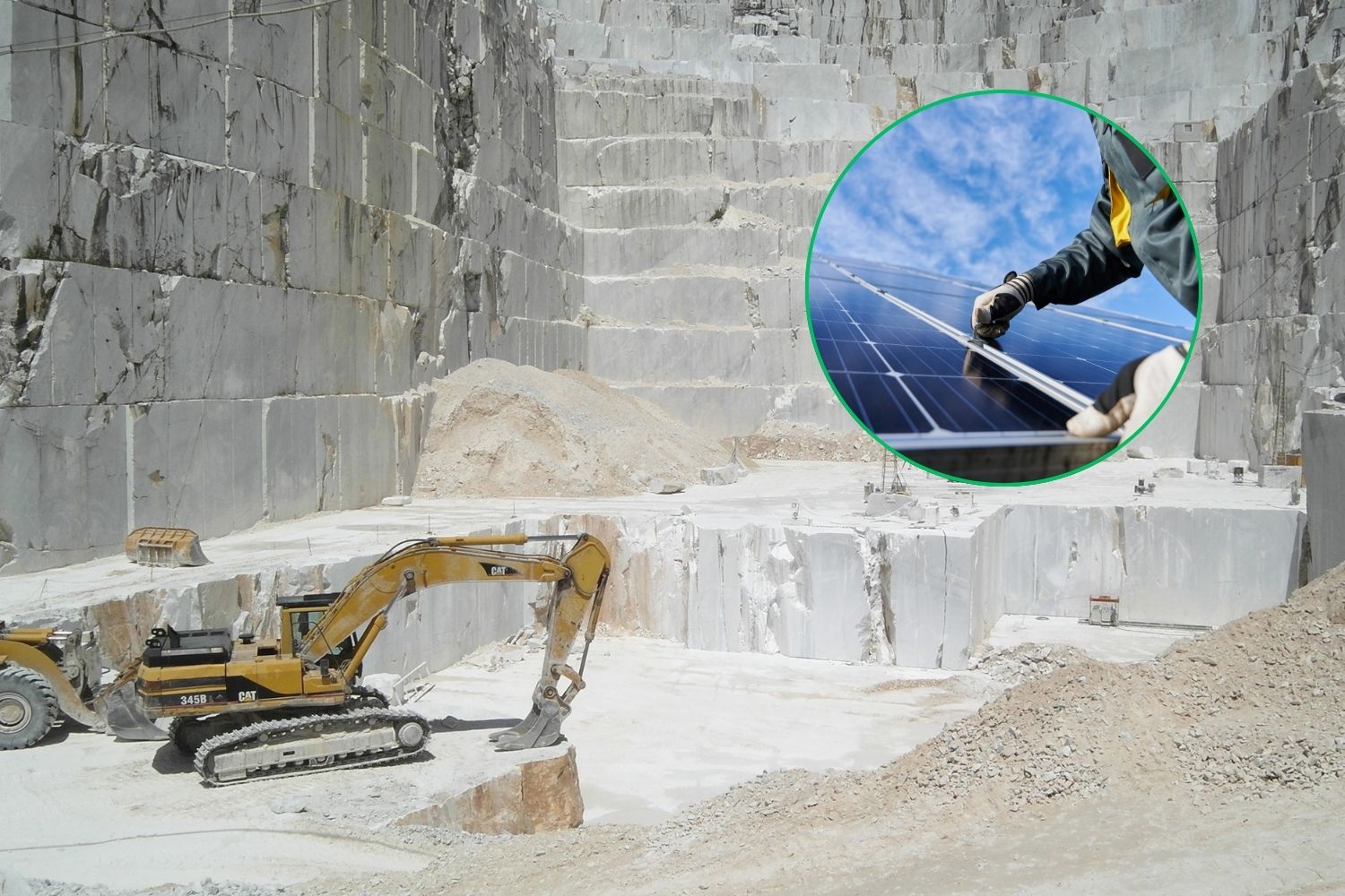 El sistema fotovoltaico maxi en la antigua cantera en desuso proporcionará energía limpia a 11 mil familias