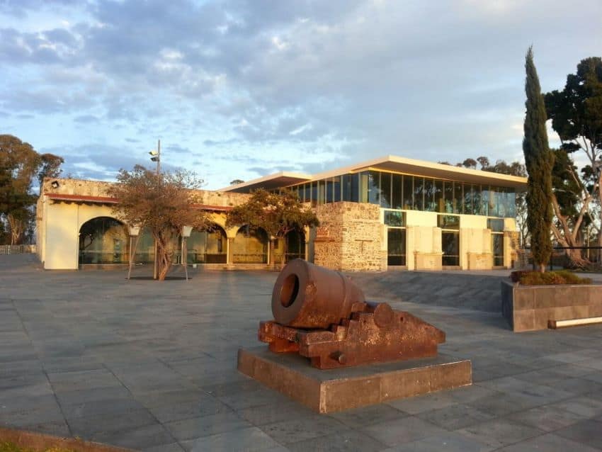 Patio del Museo del Fuerte de Guadalupe en Puebla