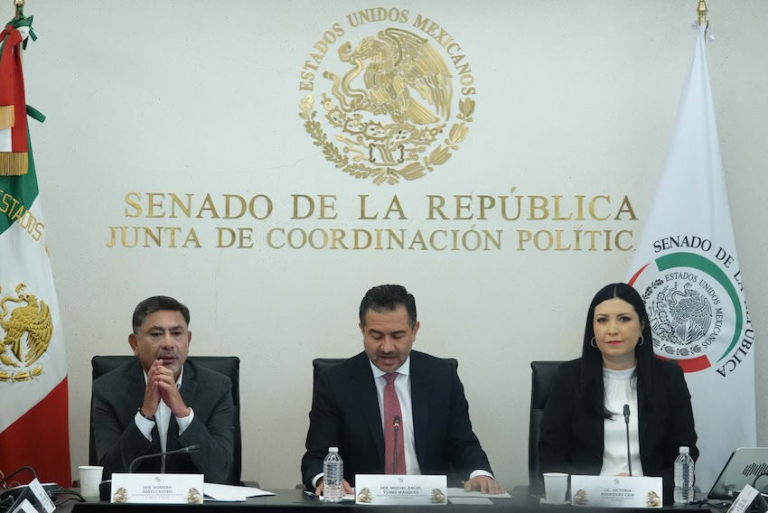 Gobernadora del Banco de México Victoria Rodríguez en una audiencia del Senado