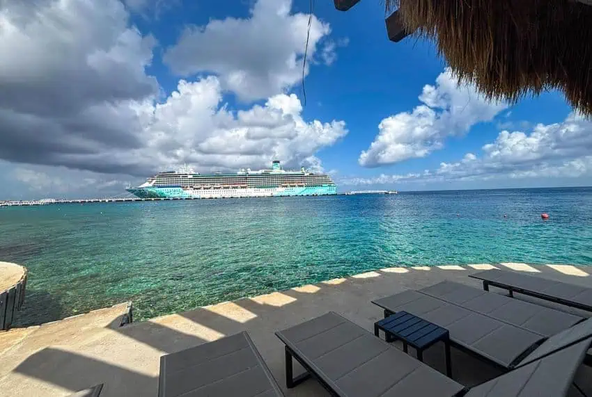 cruise ship offshore