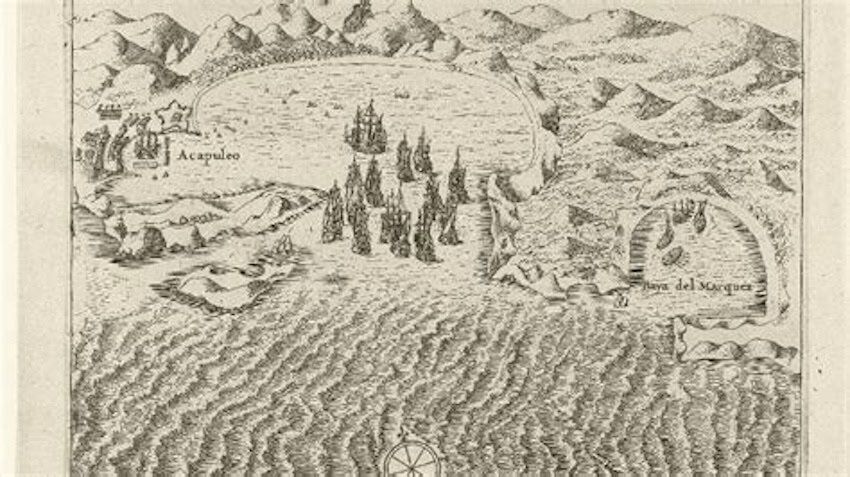 Un mapa de acapulco español