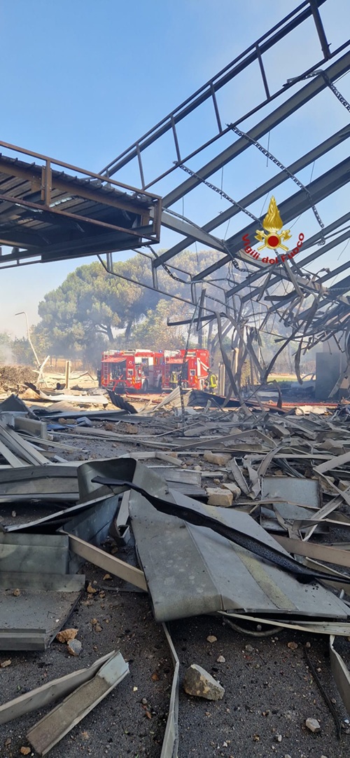 Explosión de la brigada de fuego de GLP