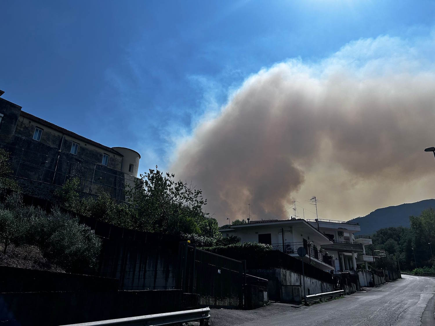 Fuego del Parque Nacional Vesubio Agosto de 2025