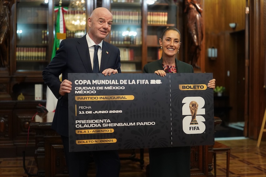FIFA president and Mexican President