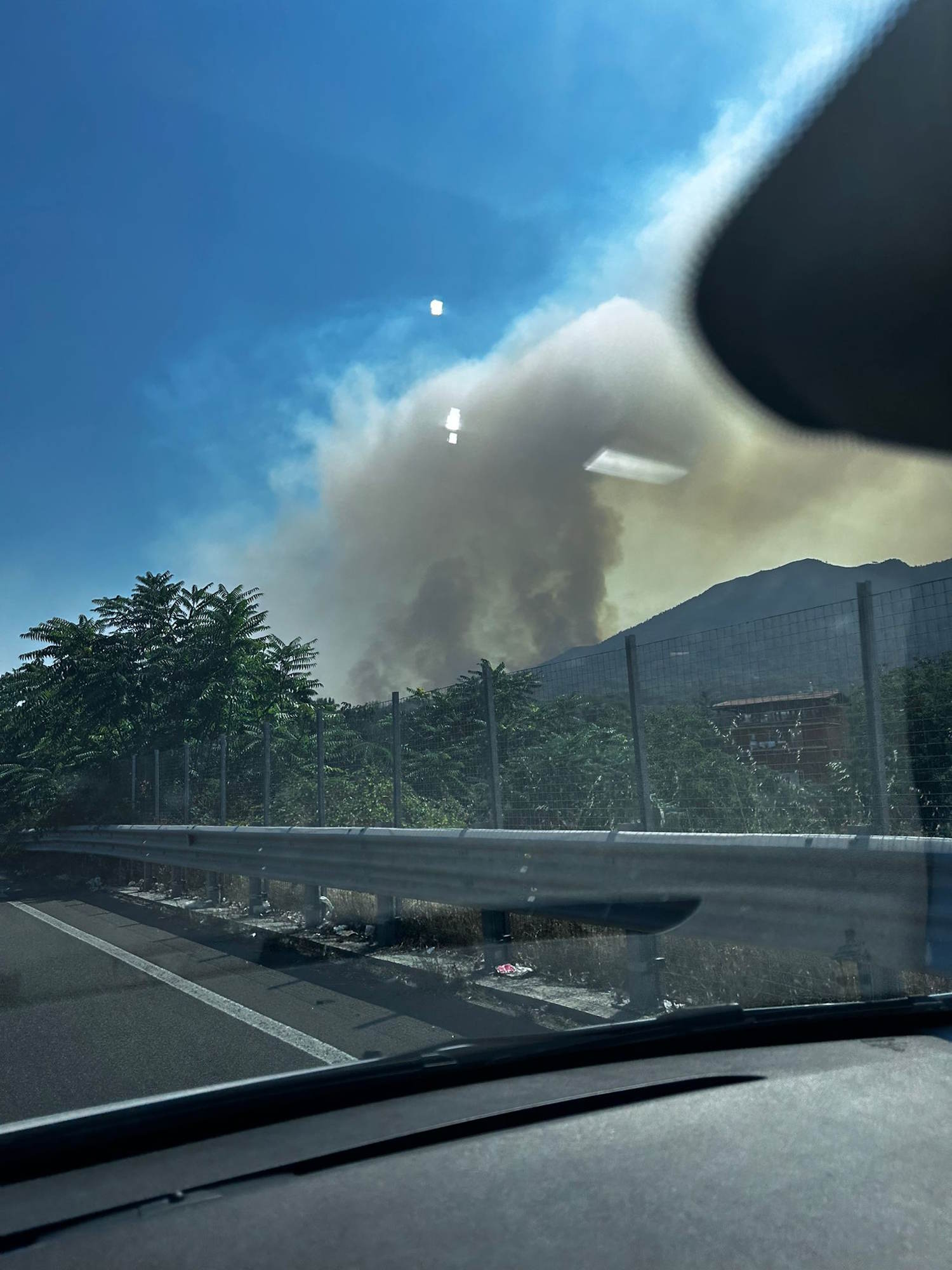 Fuego del Parque Nacional Vesubio Agosto de 2025