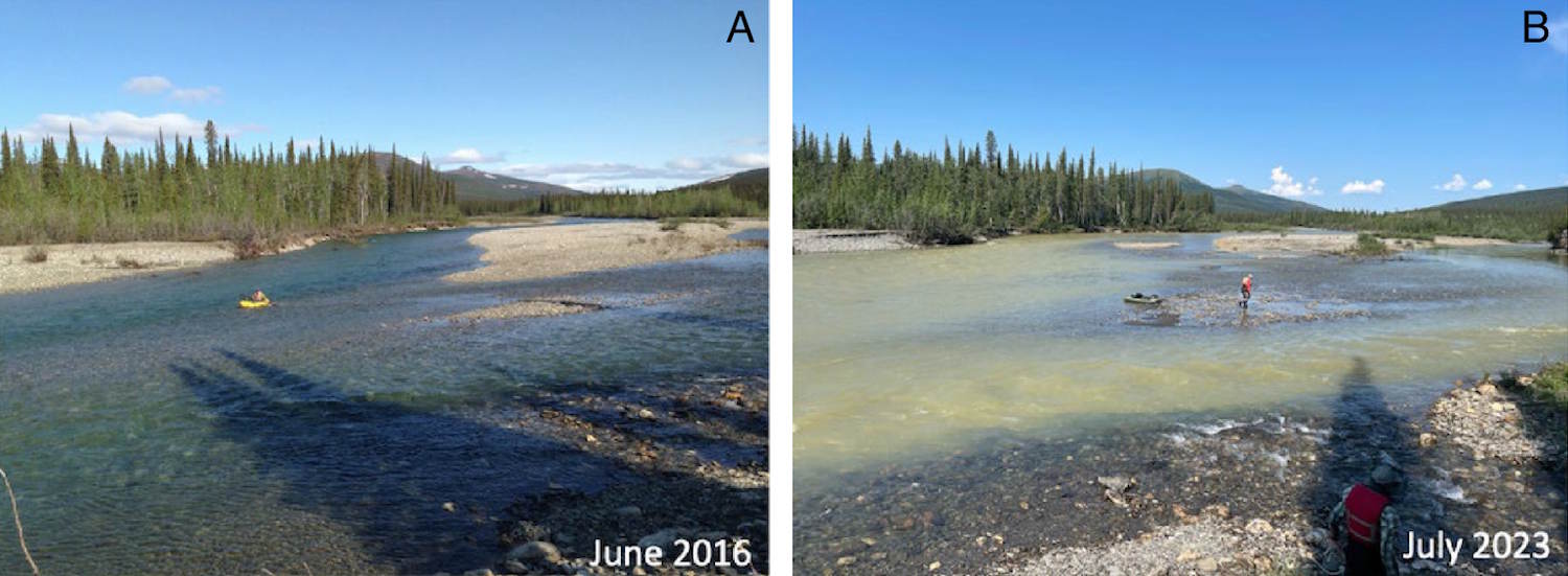 Ríos de naranja de Alaska