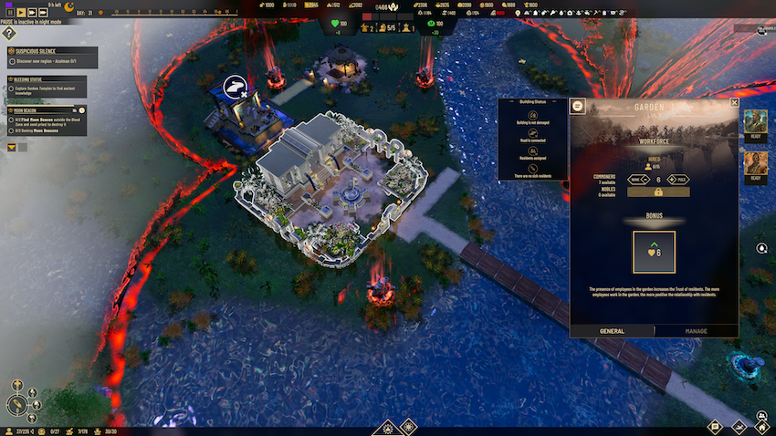 Una captura de pantalla de Tenochtitlán en aztecas: The Last Sun