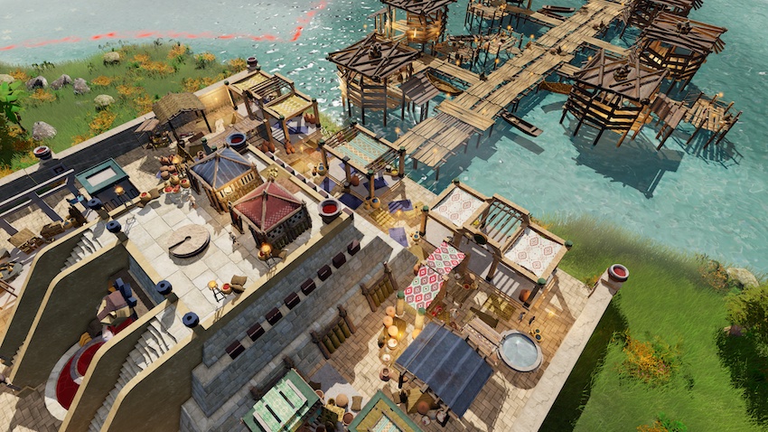 Una captura de pantalla de Tenochtitlán en aztecas: The Last Sun