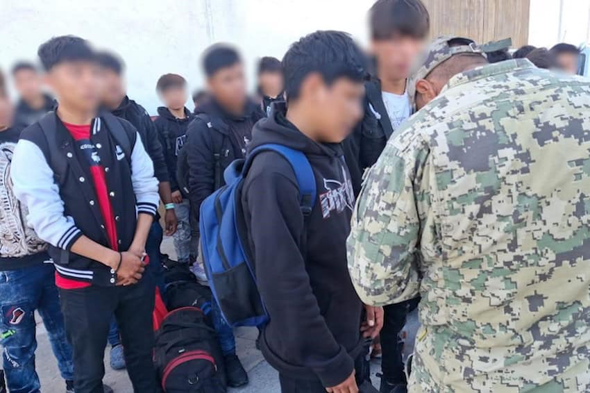 menores entrevistados por personal de la Marina