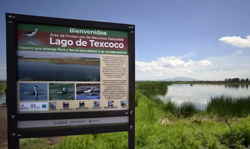 Signo del Parque Ecológico Lago de Texcoco