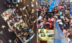 “El agua de Mendoza es innegociable”: Protestas en toda la provincia argentina contra proyecto minero