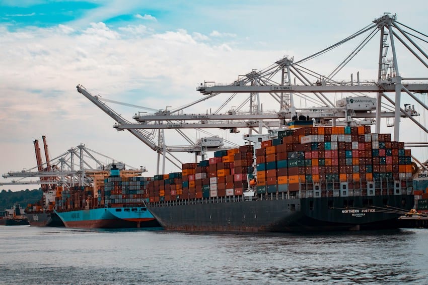 exports at the port