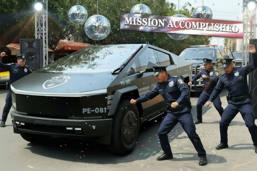 El Jalapeño: La policía de Jalisco asume audazmente que los delincuentes se rendirán después de ver Cybertrucks, pero no está segura de su funcionalidad real