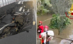 El ciclón Harry azota el sur de Italia: olas de hasta 8 metros, familias evacuadas y animales salvados gracias a los bomberos