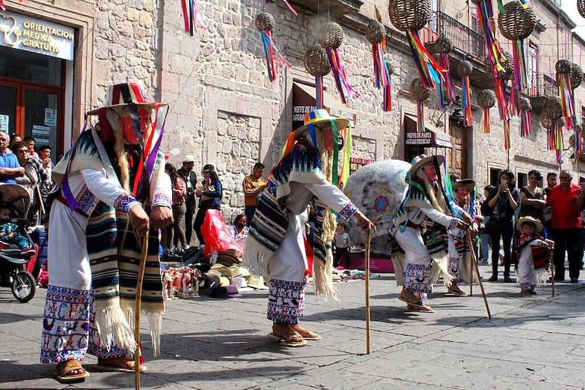 "Dança dos velhos" en la ciudad de Morelia Michoacán 2022.