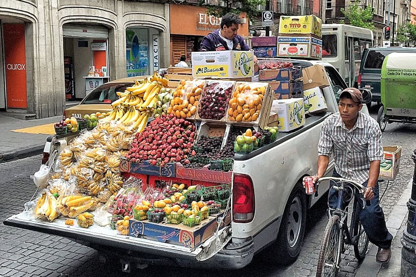 Street vendor in Mexico City