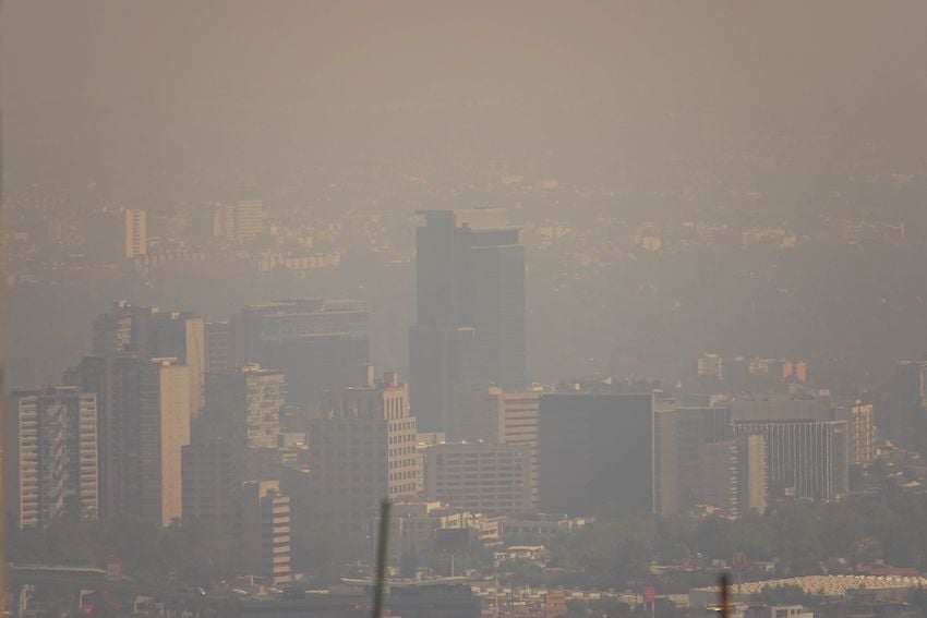 Ciudad de México con smogy febrero de 2026