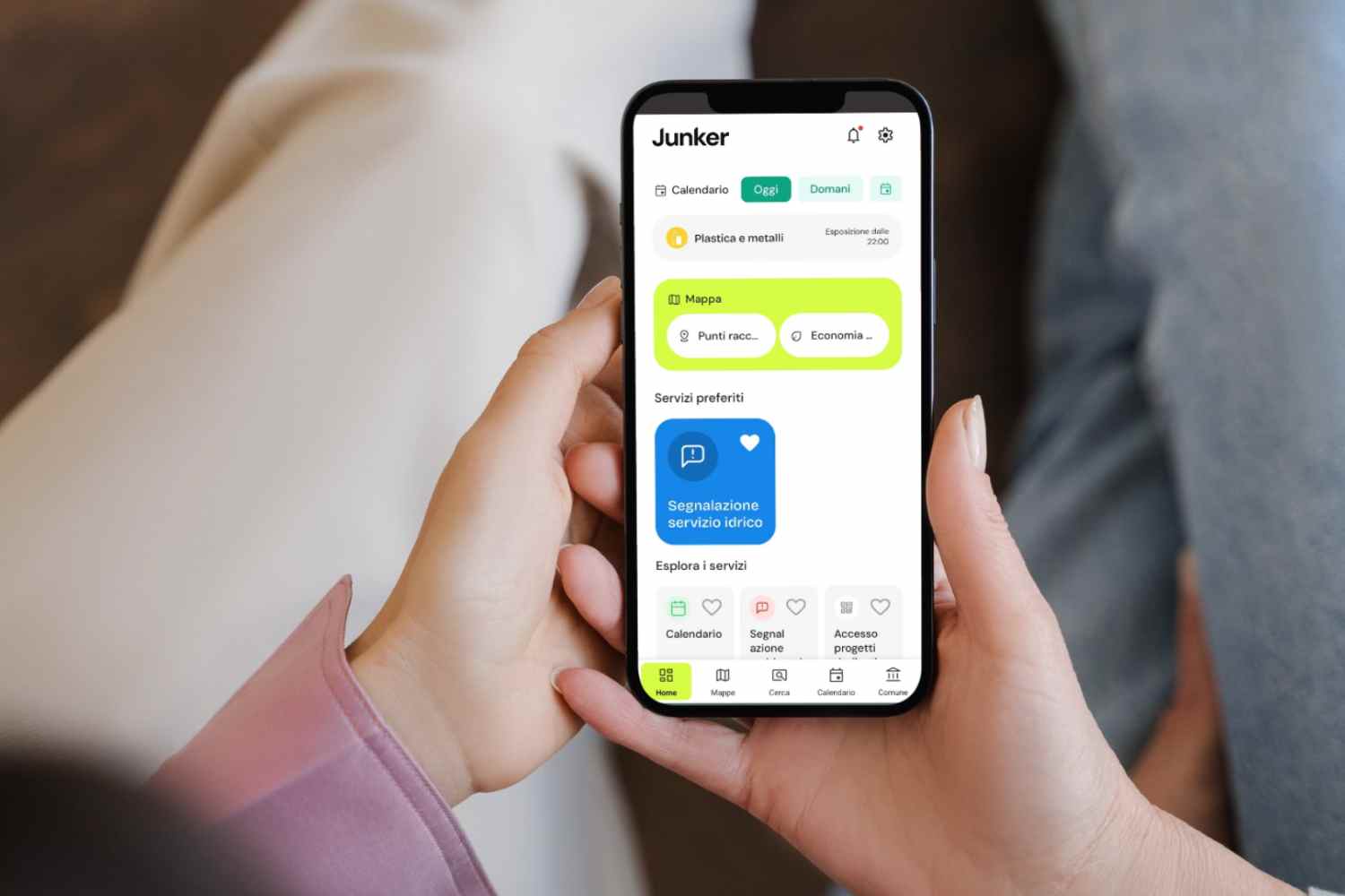 aplicación de agua junker