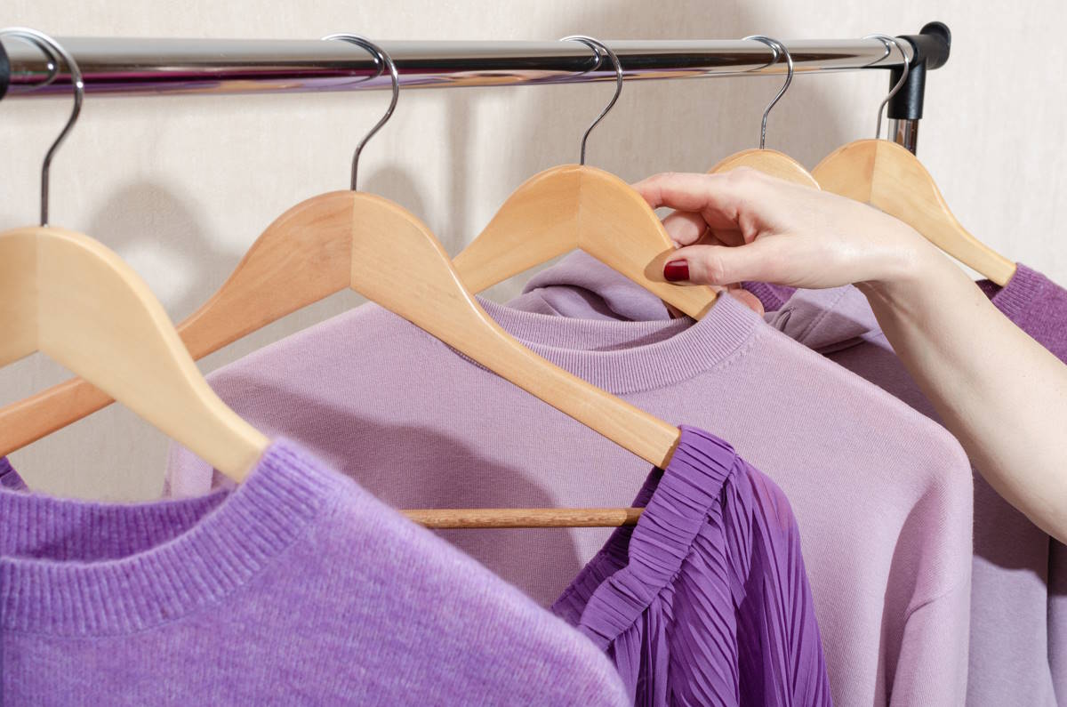 perchas en el armario