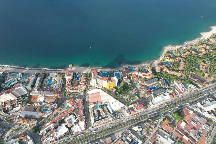Foto aérea de Puerto Vallarta