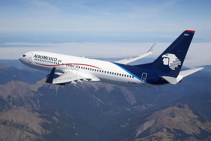 Un avión de Aeroméxico.