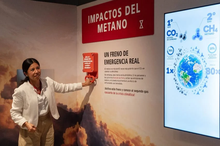 Presentación del impacto del metano.